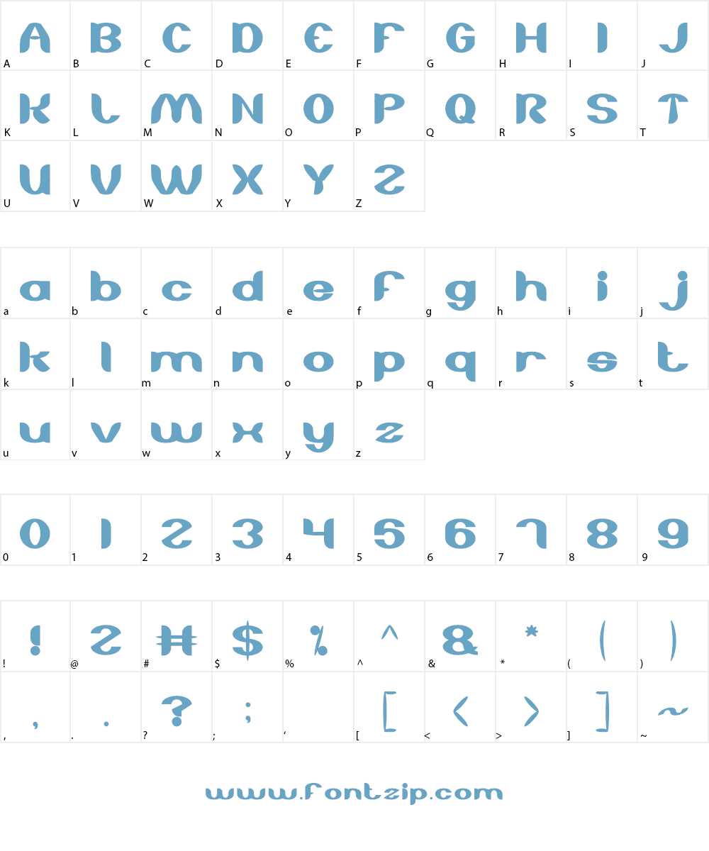 About you Font Character
